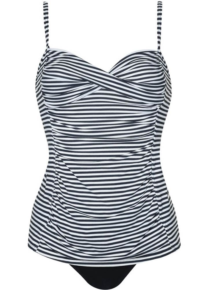 Sunflair - Tankini - Zwart/Wit gestreept