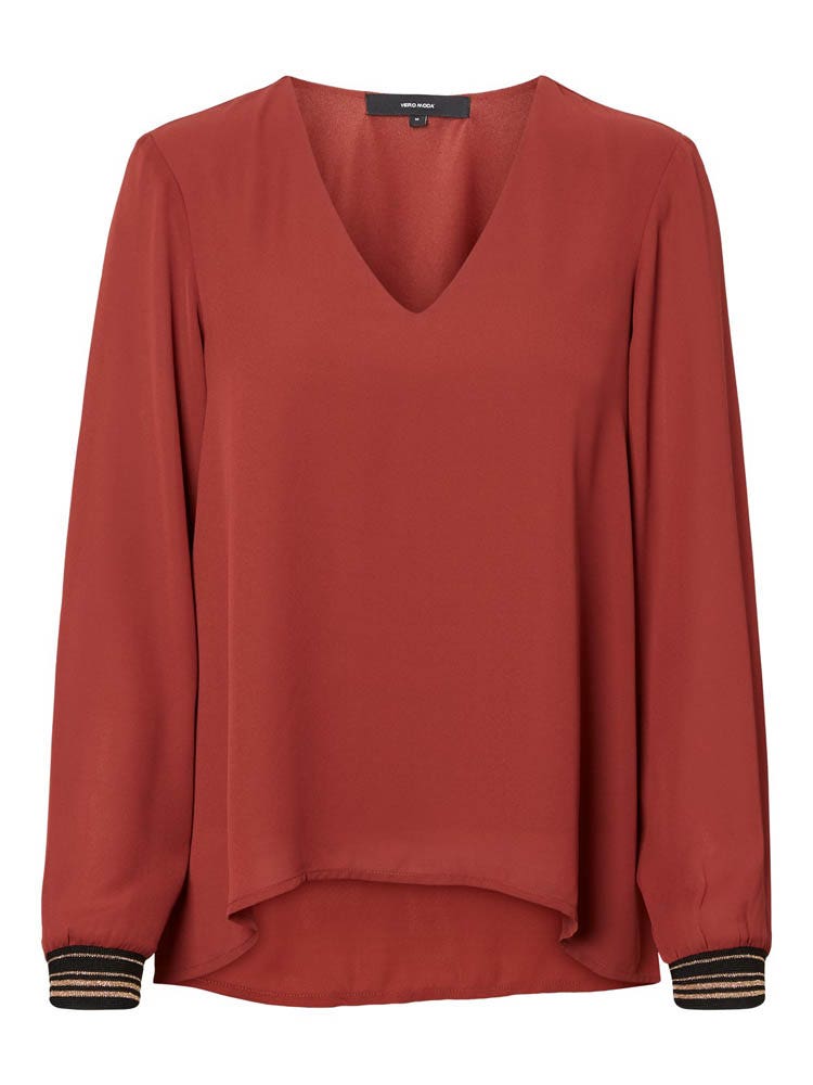 Vero Moda Elise Ls Top Wvn Lcs - Xl