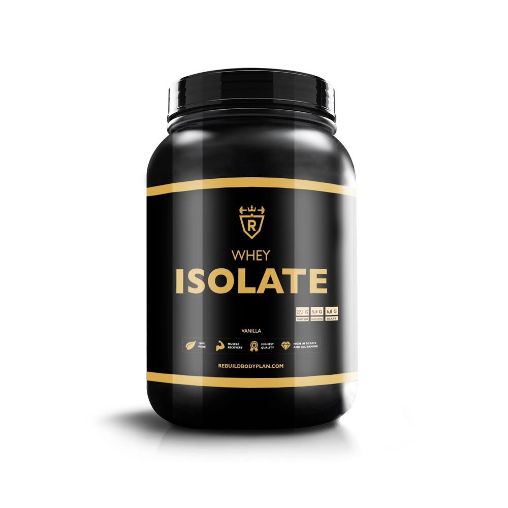 Rebuild Nutrition Whey Isolaat Proteïne - 2000 gr - Vanille smaak