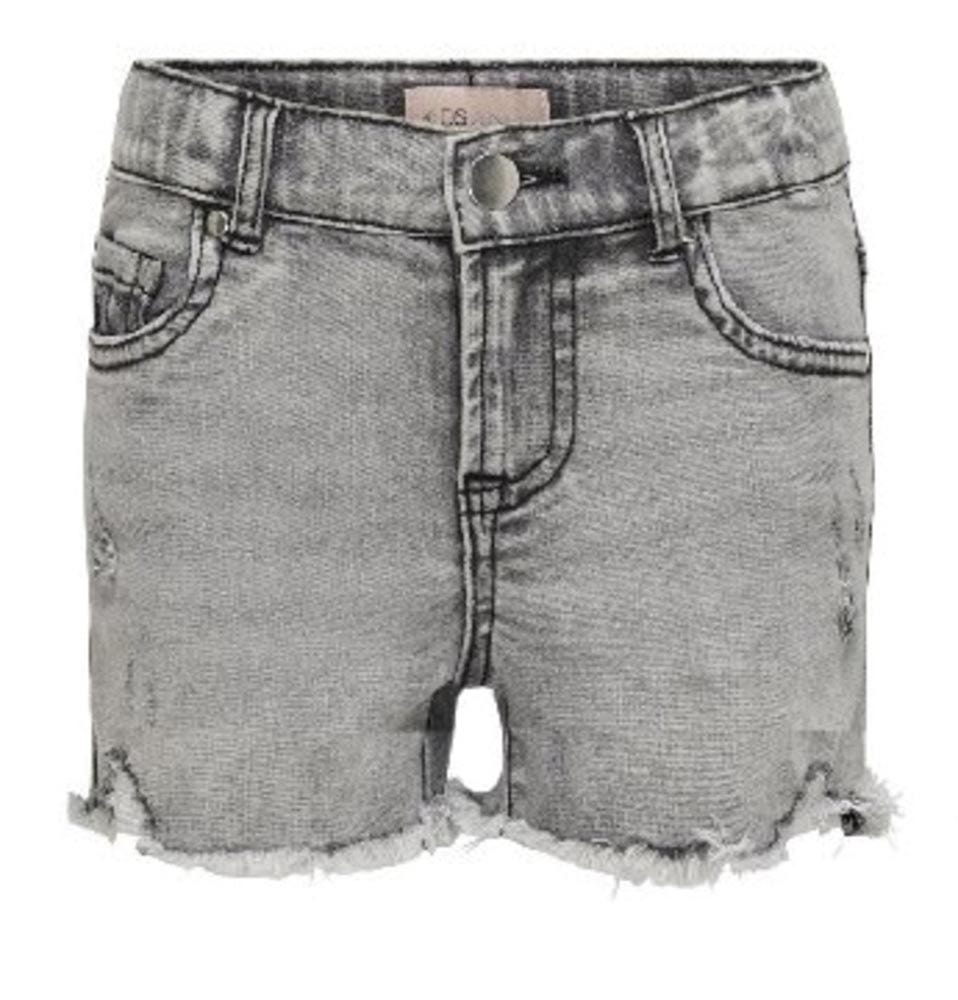 Kids ONLY KOGBLUSH GREY DESTROY DNM SHORT SHORTS Meisjes Broek - Maat 140