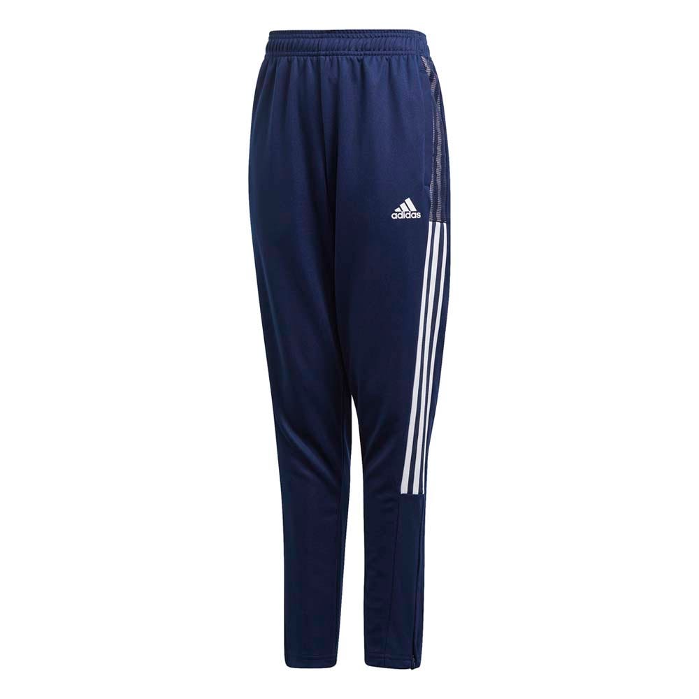 adidas Performance Tiro Track Pant - basisschool Broeken - Blue - Poly Tricot - Maat 122 - 130 CM - Foot Locker