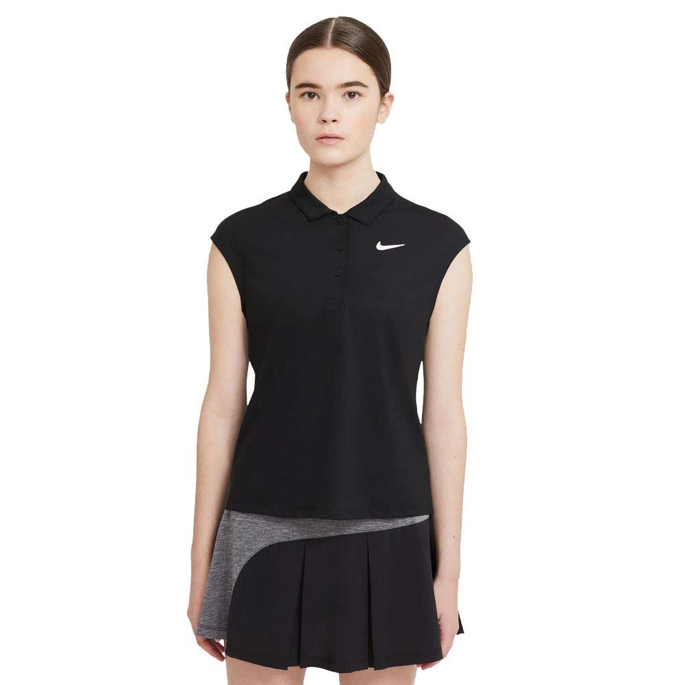 Nike Court Victory  Sportshirt - Maat M  - Vrouwen - Zwart