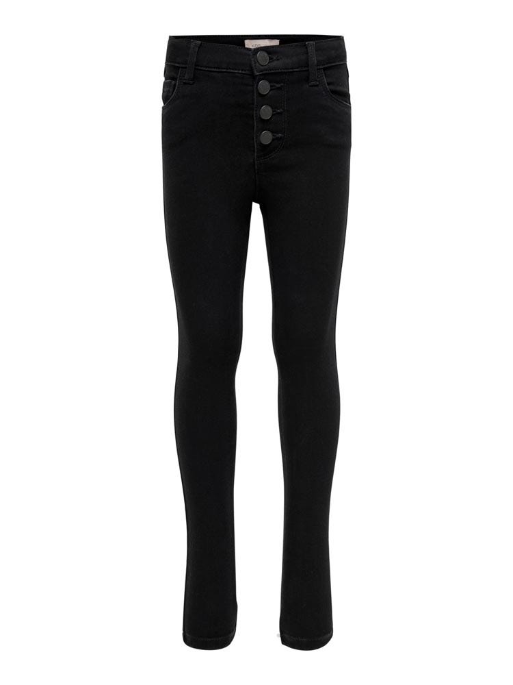 Only Kids Konrose Button Jeans Black Noos
