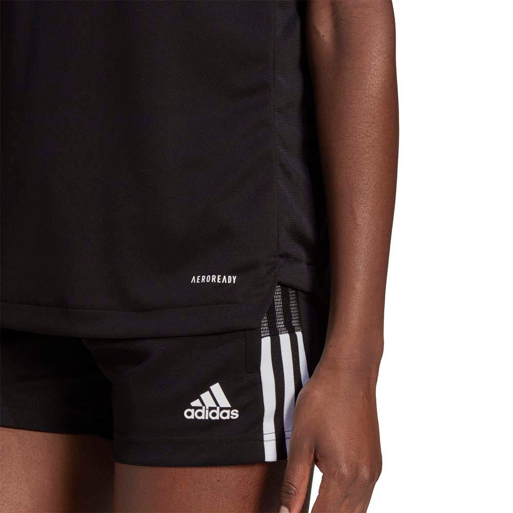 adidas Tiro 21 Sportshirt - Maat L  - Vrouwen - Zwart/Wit