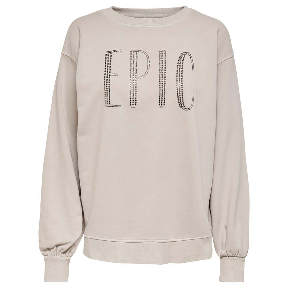 ONLY Loose Fit Sweatshirt Dames Beige