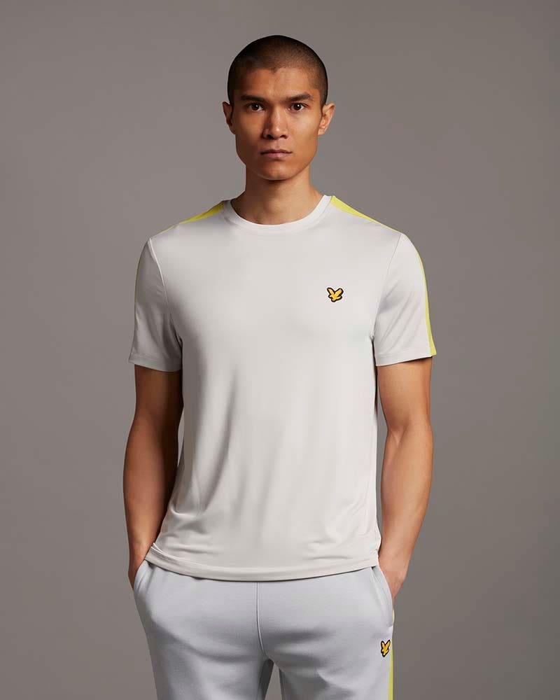 Lyle&Scott Tee With Woven Overlay - Xl