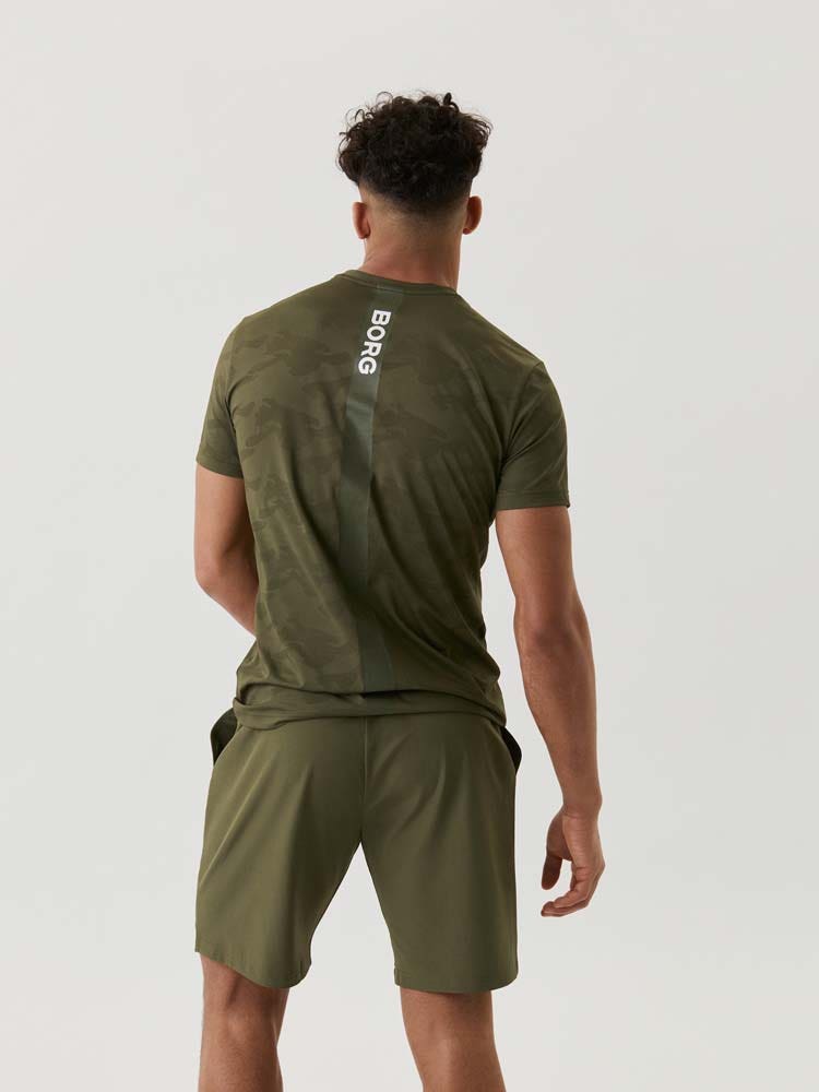 Björn Borg Borg Performance T-Shirt Heren - sportshirts - donkergroen - maat XL
