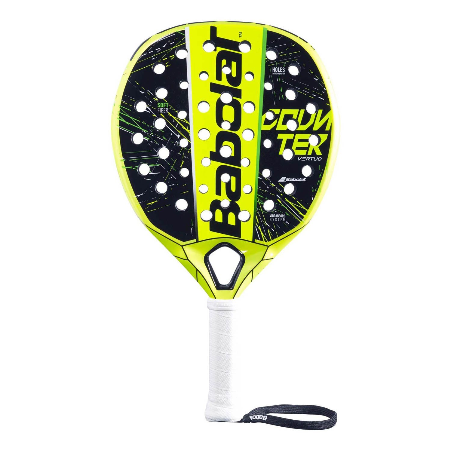 Babolat Counter Vertuo padelracket - zwart / geel - verdedigend