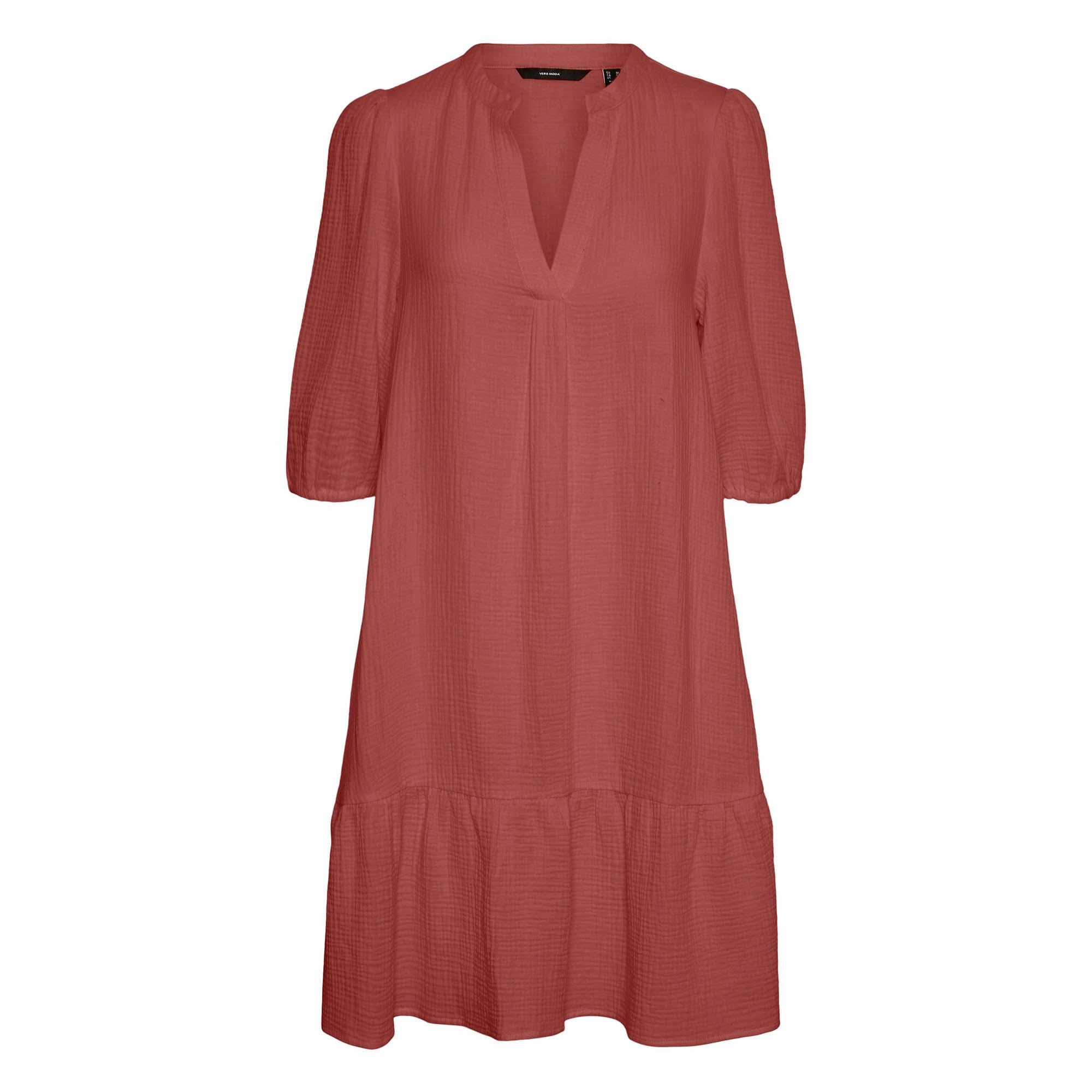 Vero Moda VMNATALI 24 SHORT DRESS - Marsala Red