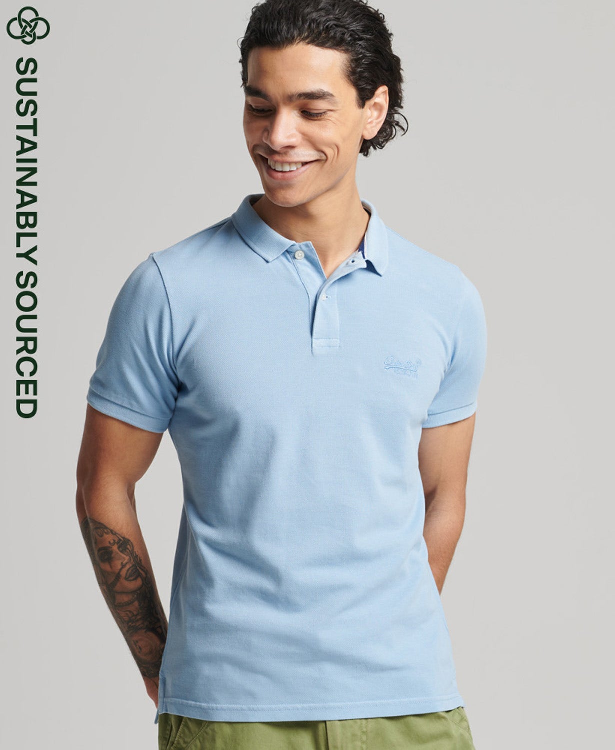 Superdry VINT DESTROY POLO Heren Poloshirt - Maat L