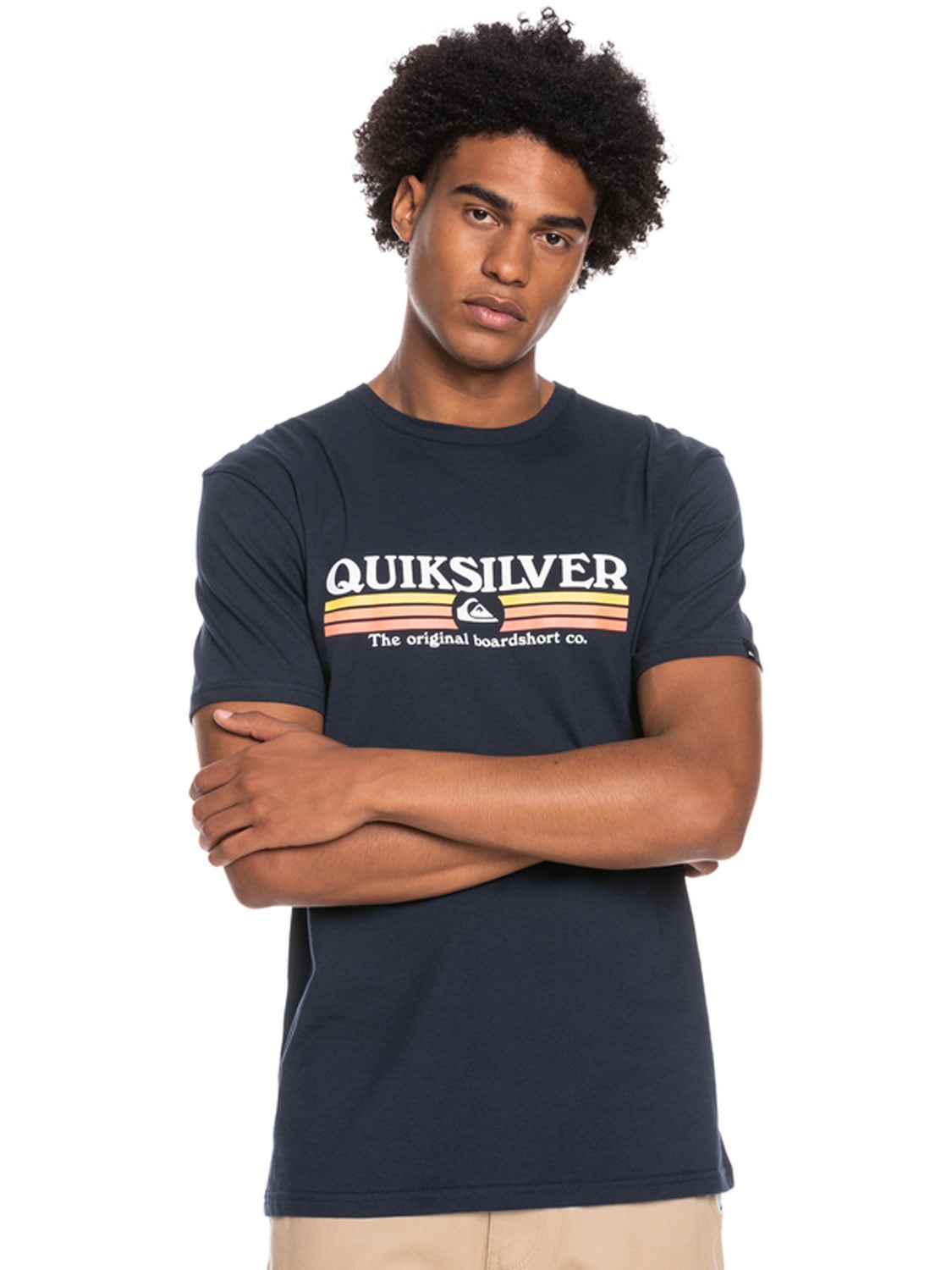 T-shirt Korte Mouw Quiksilver  LINED UP SS