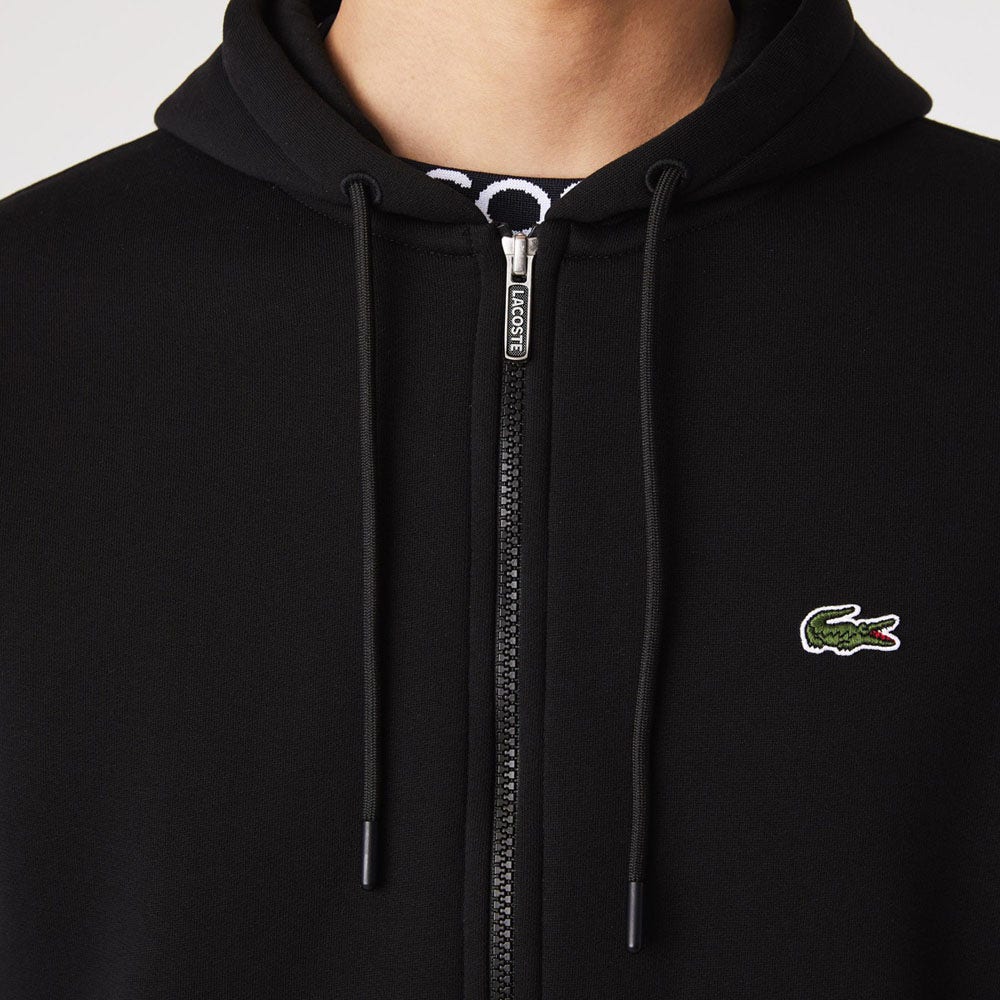 Classic fit sweatjack met capuchon