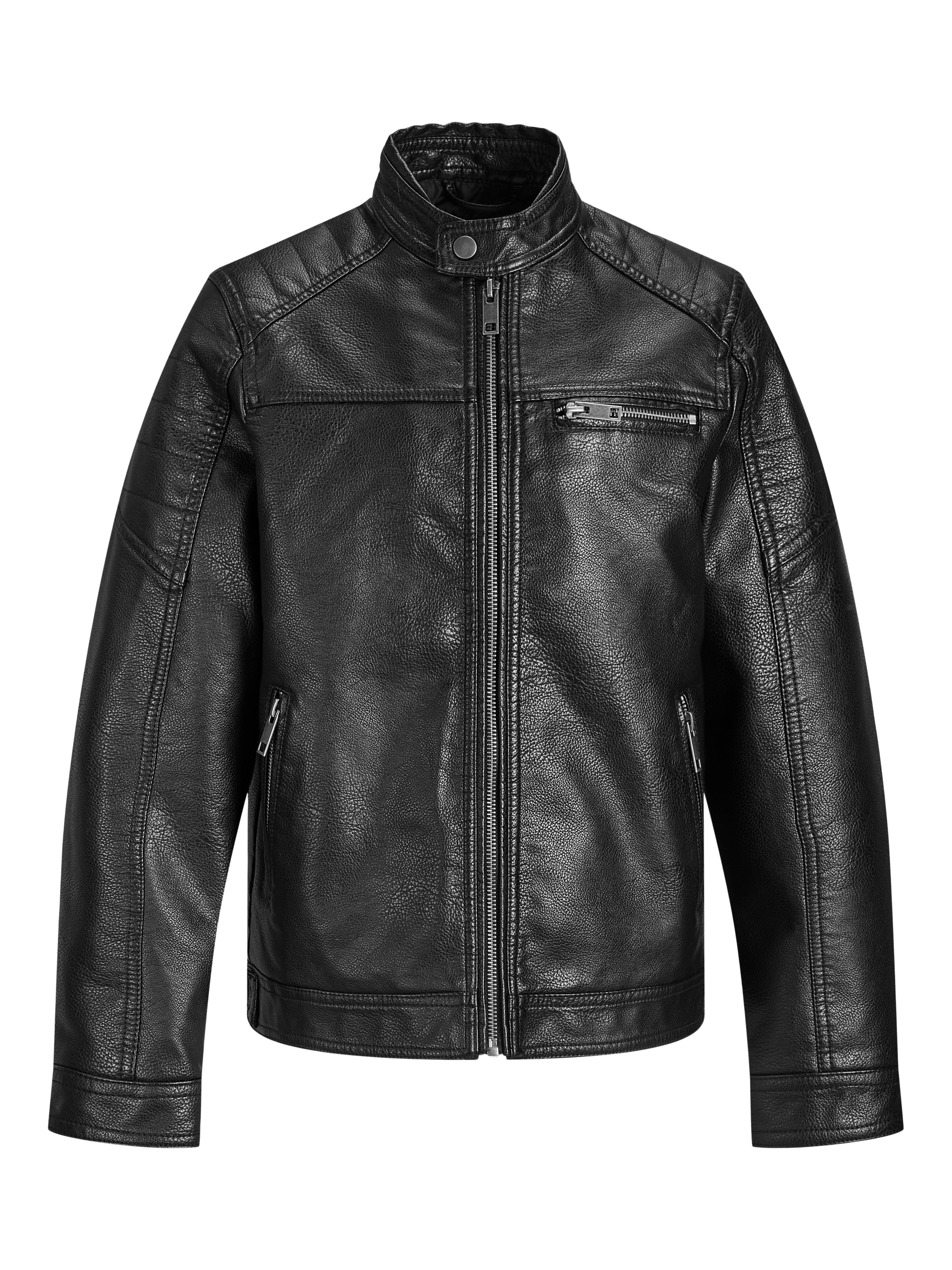 Jack&Jones jongens jas ROCKY Black PU