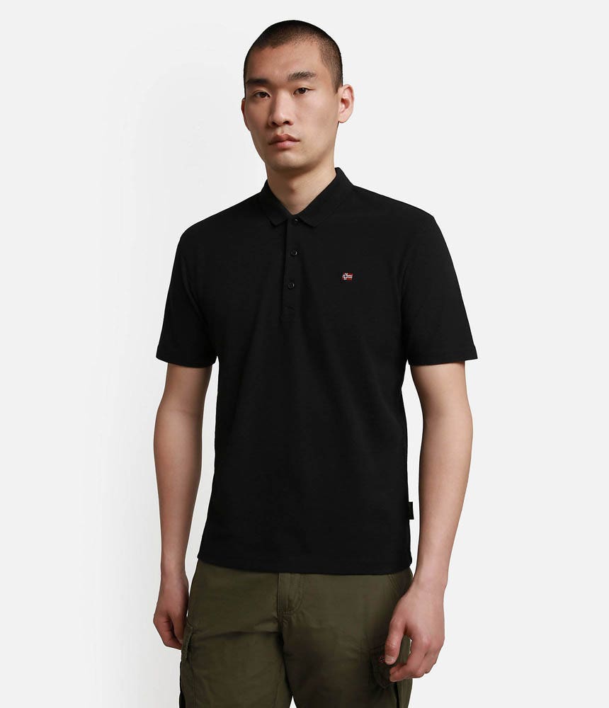 Napapijri ealis polo shirt zwart - M
