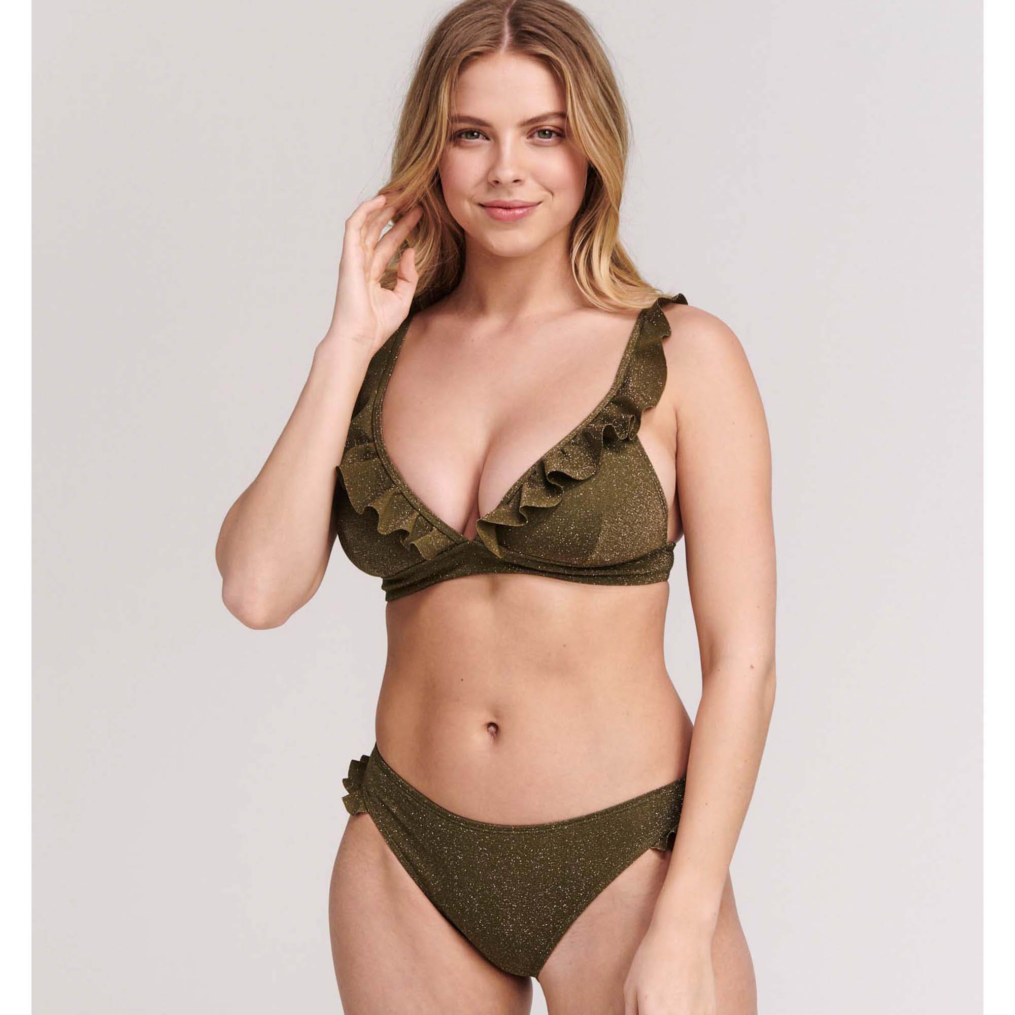 SHIWI Bobby SICILY GLITTER Dames Bikini Groen - maat 42