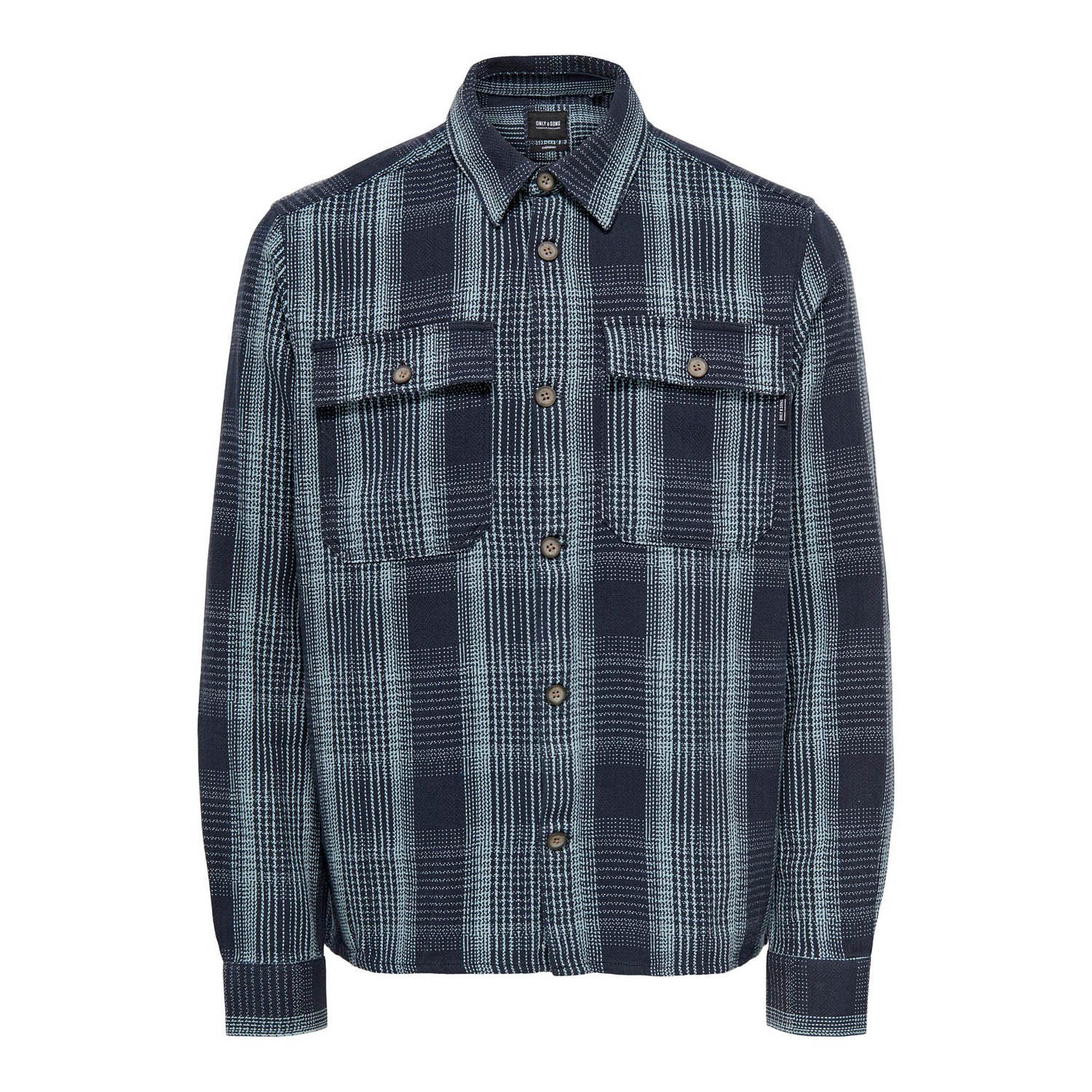 ONLY & SONS ONSSCOTT LS CHECK FLANNEL OVERSHIRT 4162 Heren Overhemd - Maat S