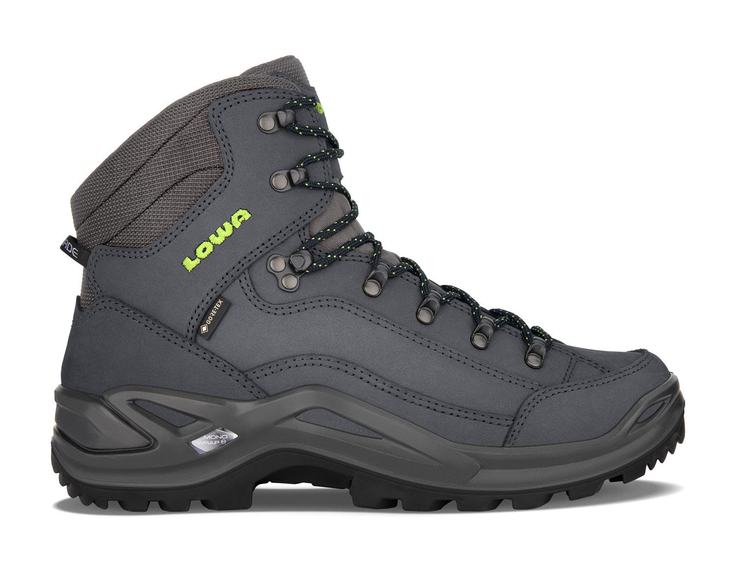 Lowa, RENEGADE GTX MID, LM310945-6702, Blauwe halfhoge wandelschoenen