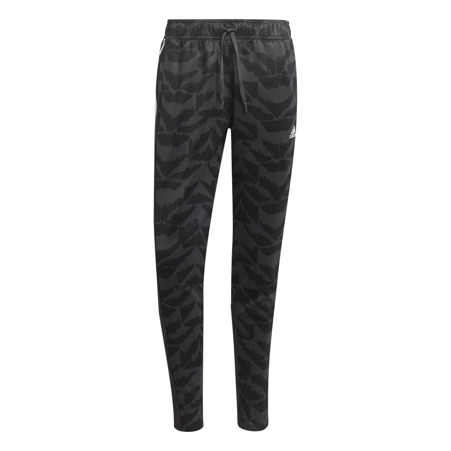 Adidas Trainingsbroek Heren Model Tiro Adv Carbon - ZwartPrinted/Wit - Maat M