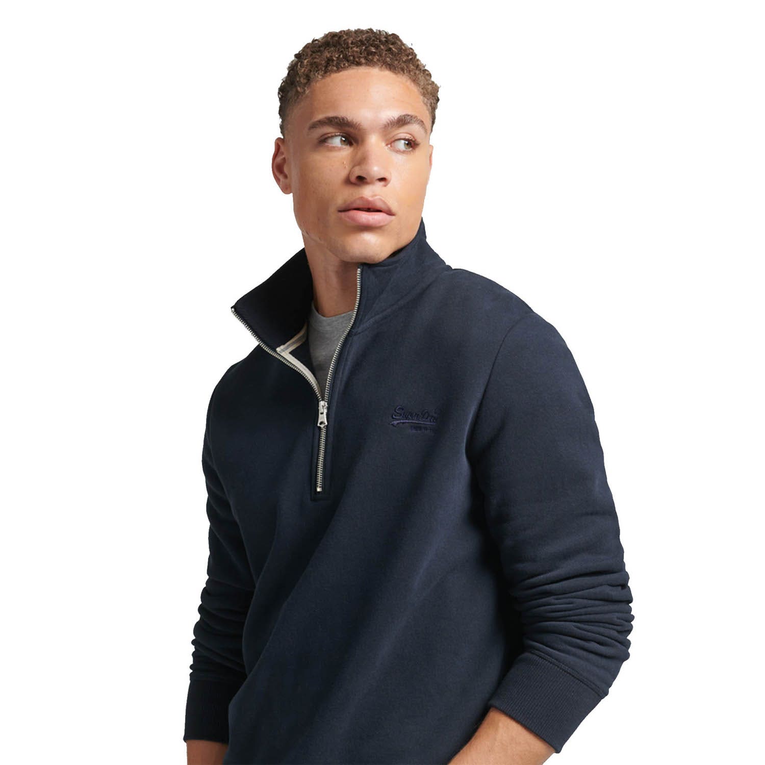 Superdry Half Zip Sweater Essential Navy (M2012396A - 98T)