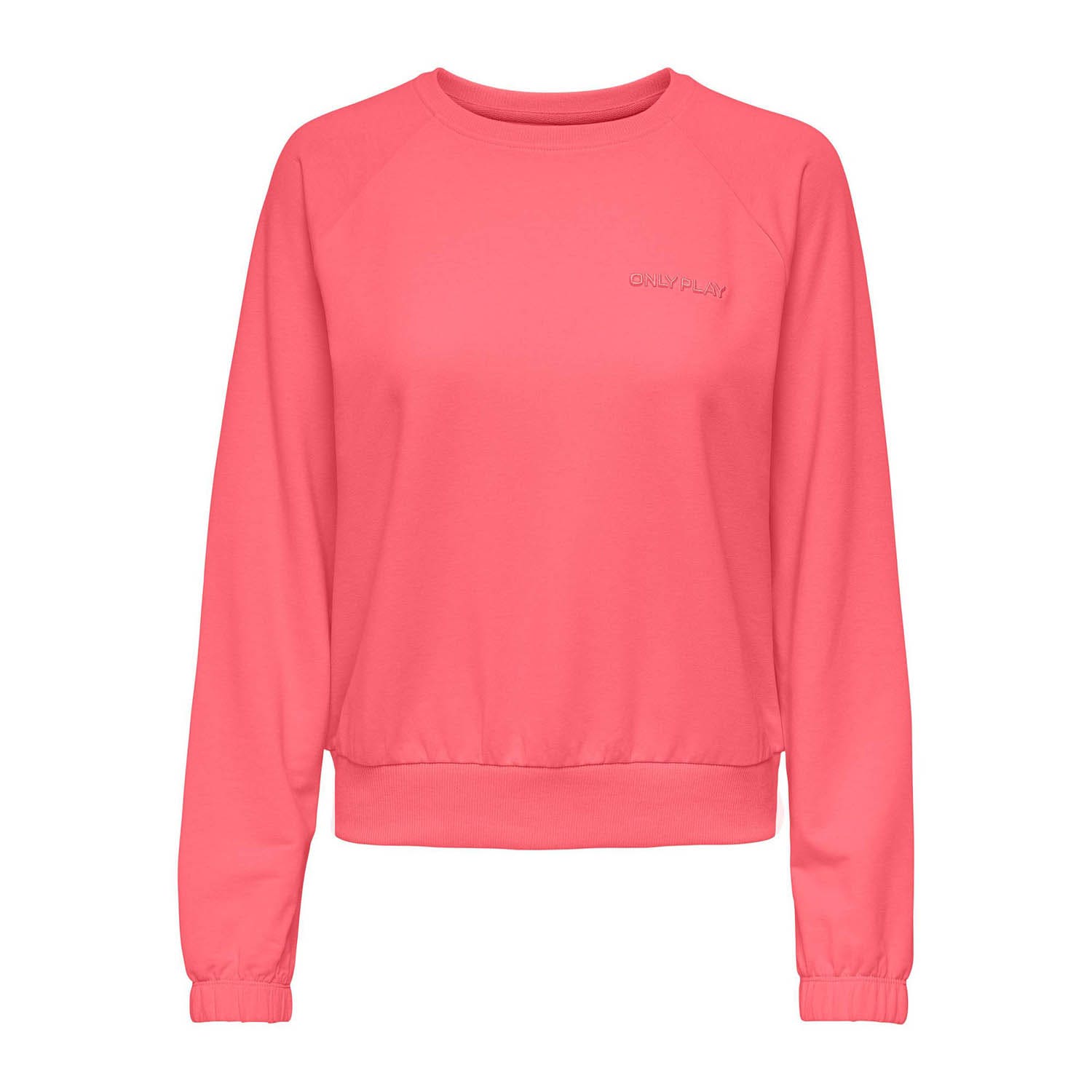 ONLY PLAY FREI LOGO O-NECK LS SWEAT Sun Kissed Coral 15281059 sun kiss