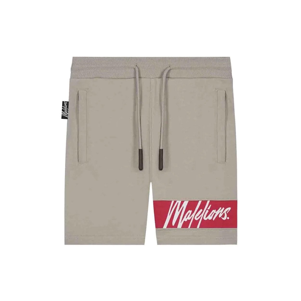 Malelions - Korte Broek - Grey/Red - Maat 12-152