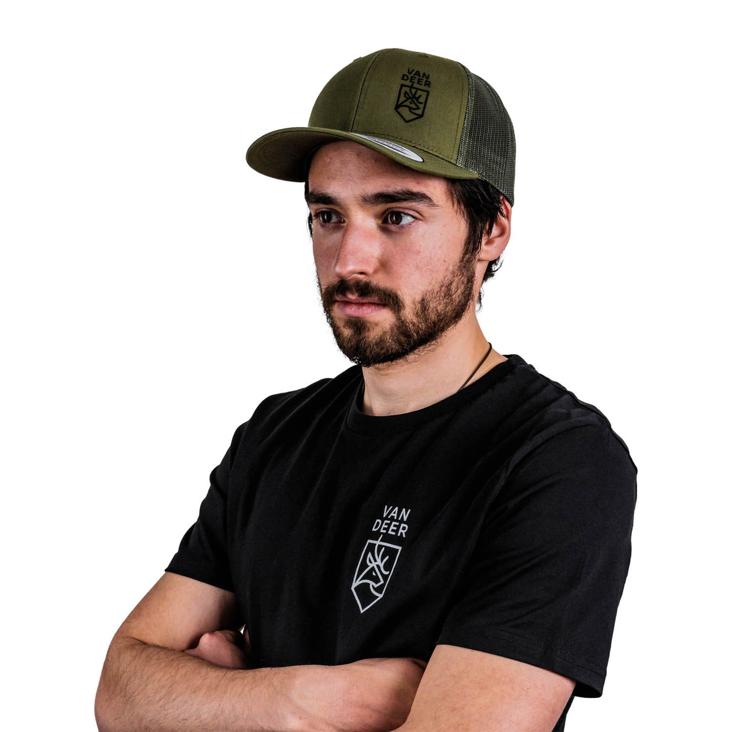 Van Deer Vd Trucker Cap Olive