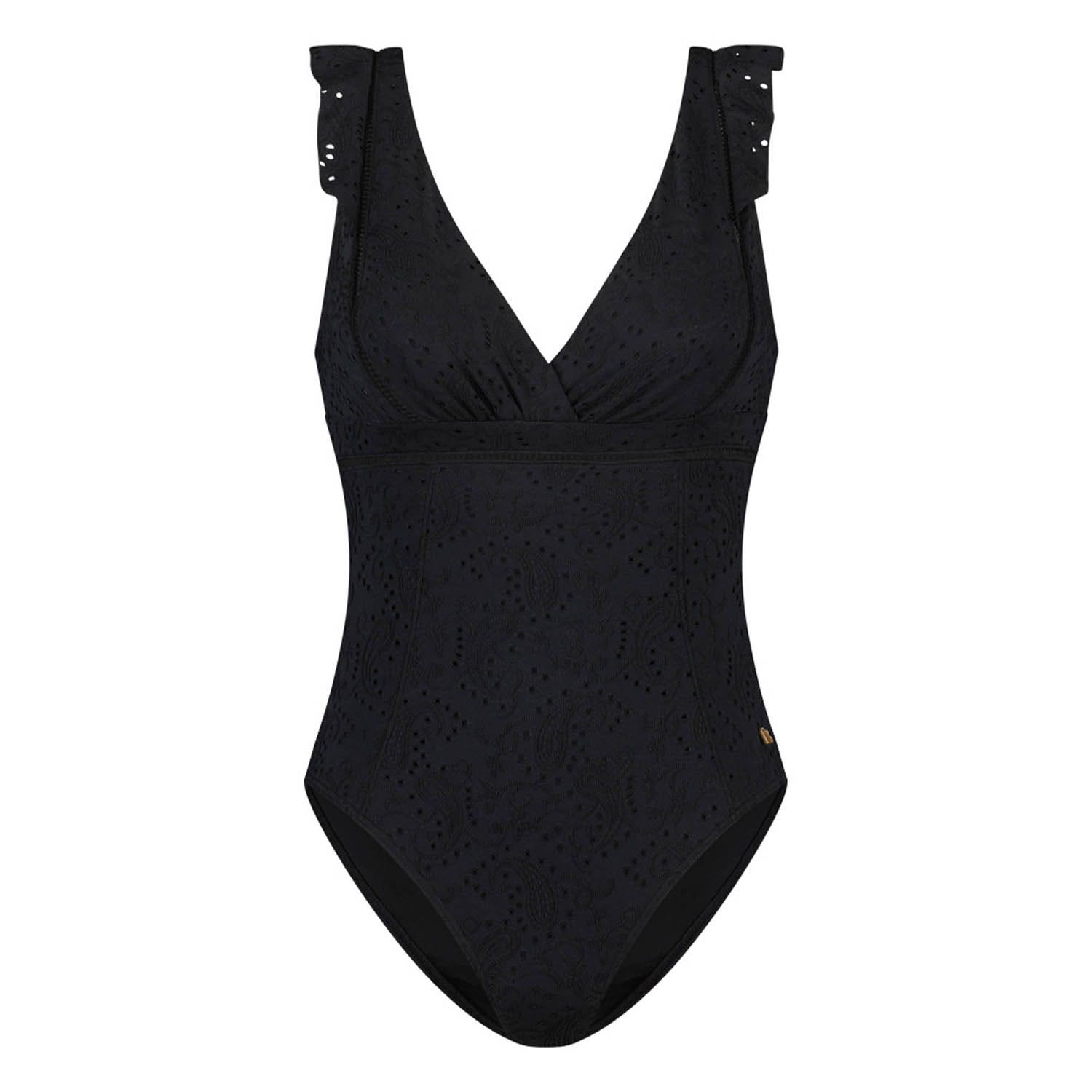 Beachlife Black Embroidery Bathingsuit