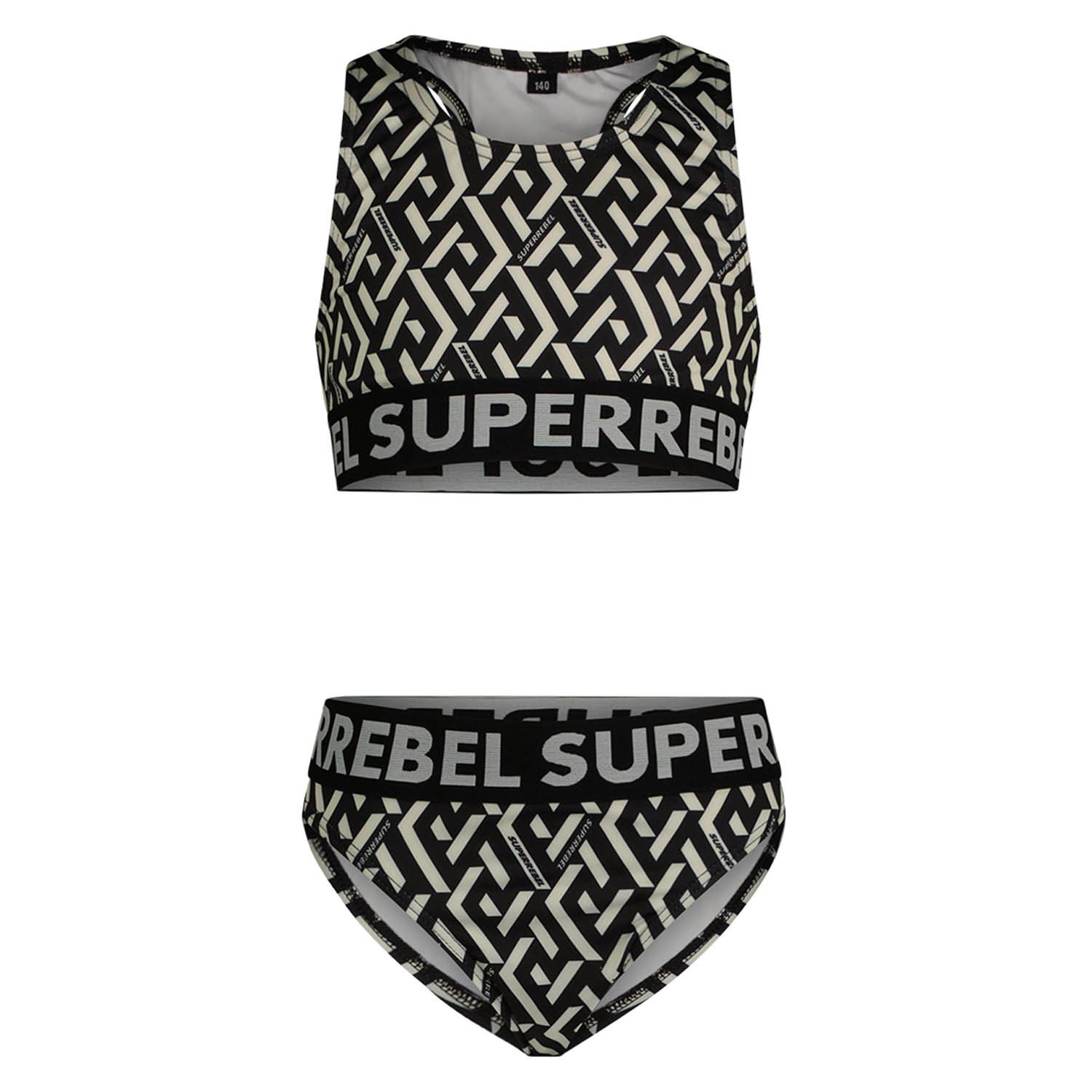 SuperRebel - Bikini Carmel - ao graphic black - Maat 116