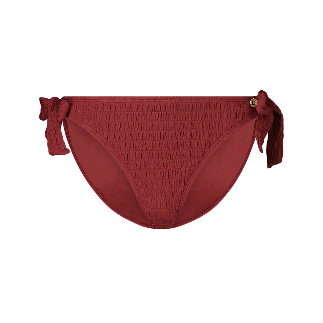 bow bikini bottom shiny rouge maat 40