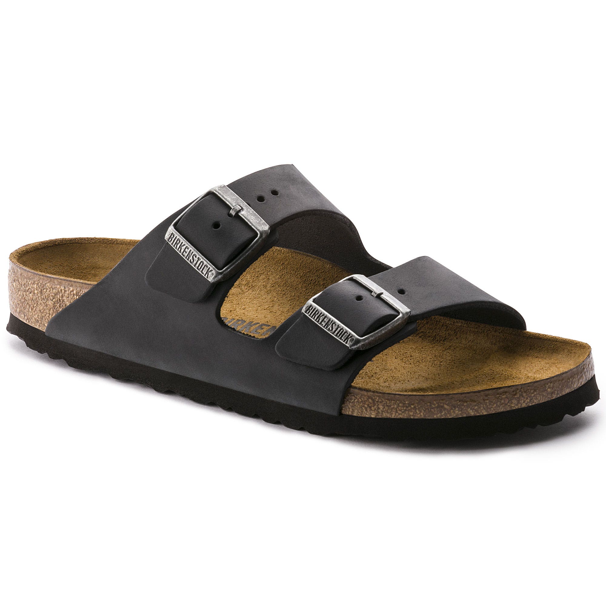 Birkenstock Zwarte Olie Calz S Slippers Black