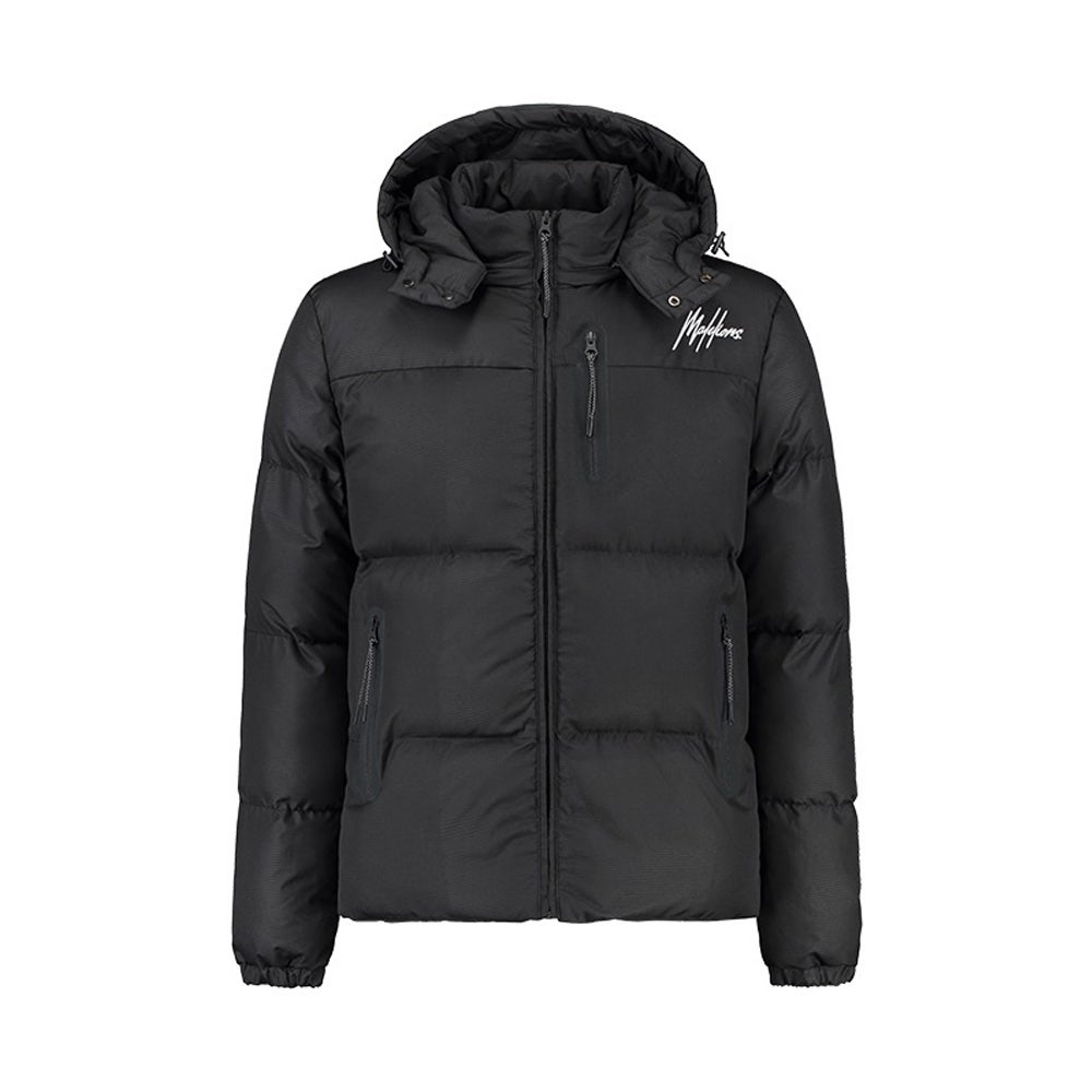 Malelions Sport Counter Puffer Jacket Black