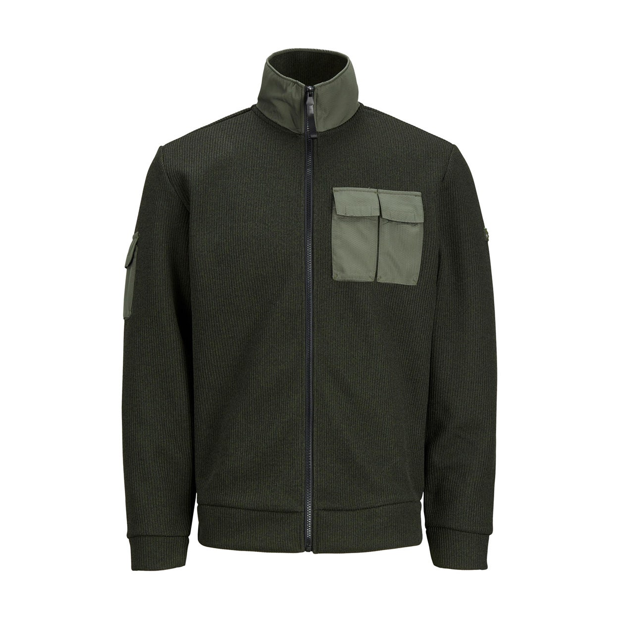 Jack & Jones Vest Jcopocket Knit Cardigan 12192980 Agave Green Mannen Maat - XXL