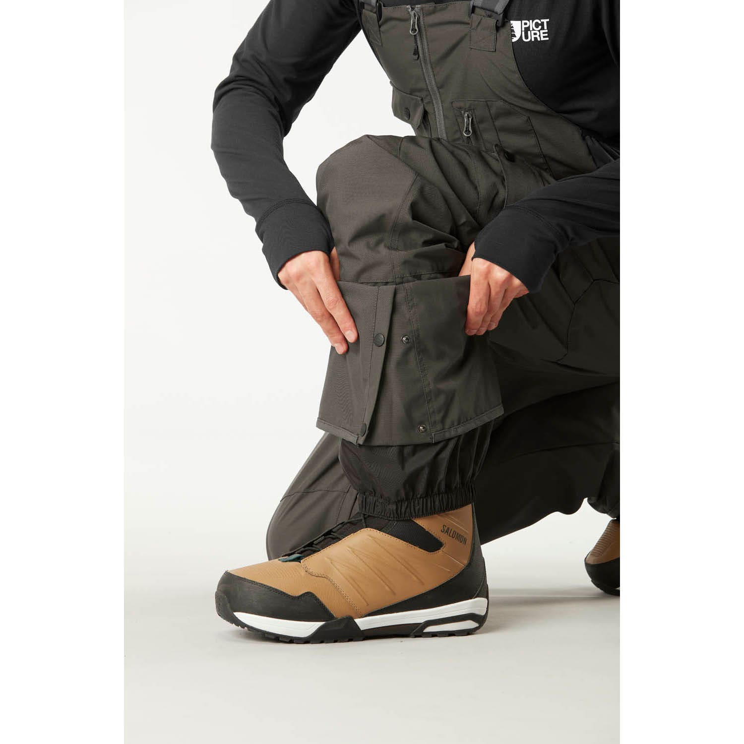 Picture Testy Bib Pants Skibroek Grijs