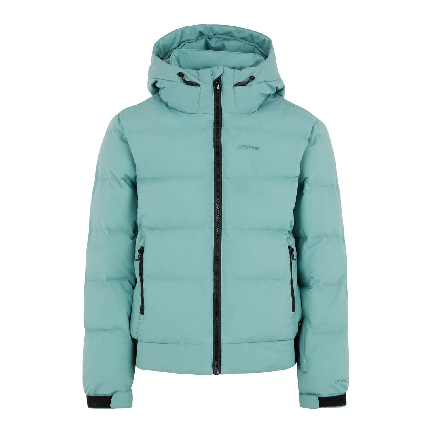 Protest ski-jack PRTELINY JR turquoise zwart Skijack Blauw Meisjes Polyester Capuchon 176