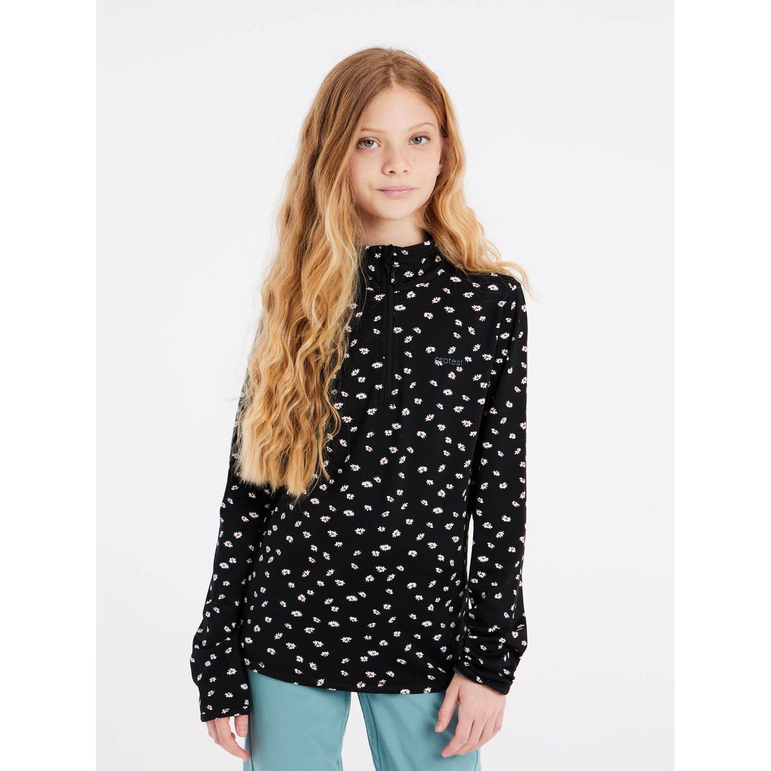 Protest Prtvesh Jr top met 1/4 rits meisjes - maat 152