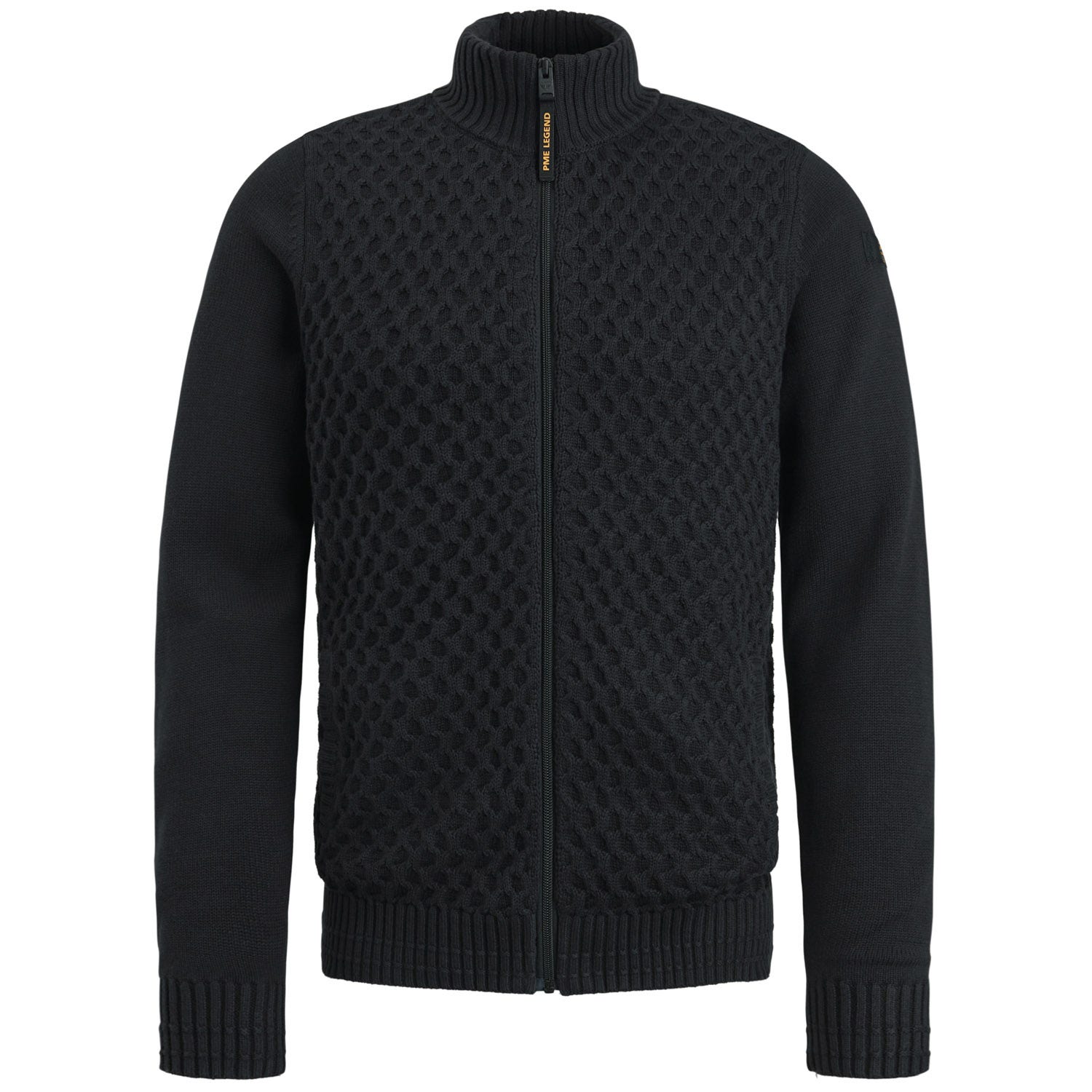 PME LEGEND Heren Truien & Vesten Zip Jacket Cotton Structure Mix Zwart