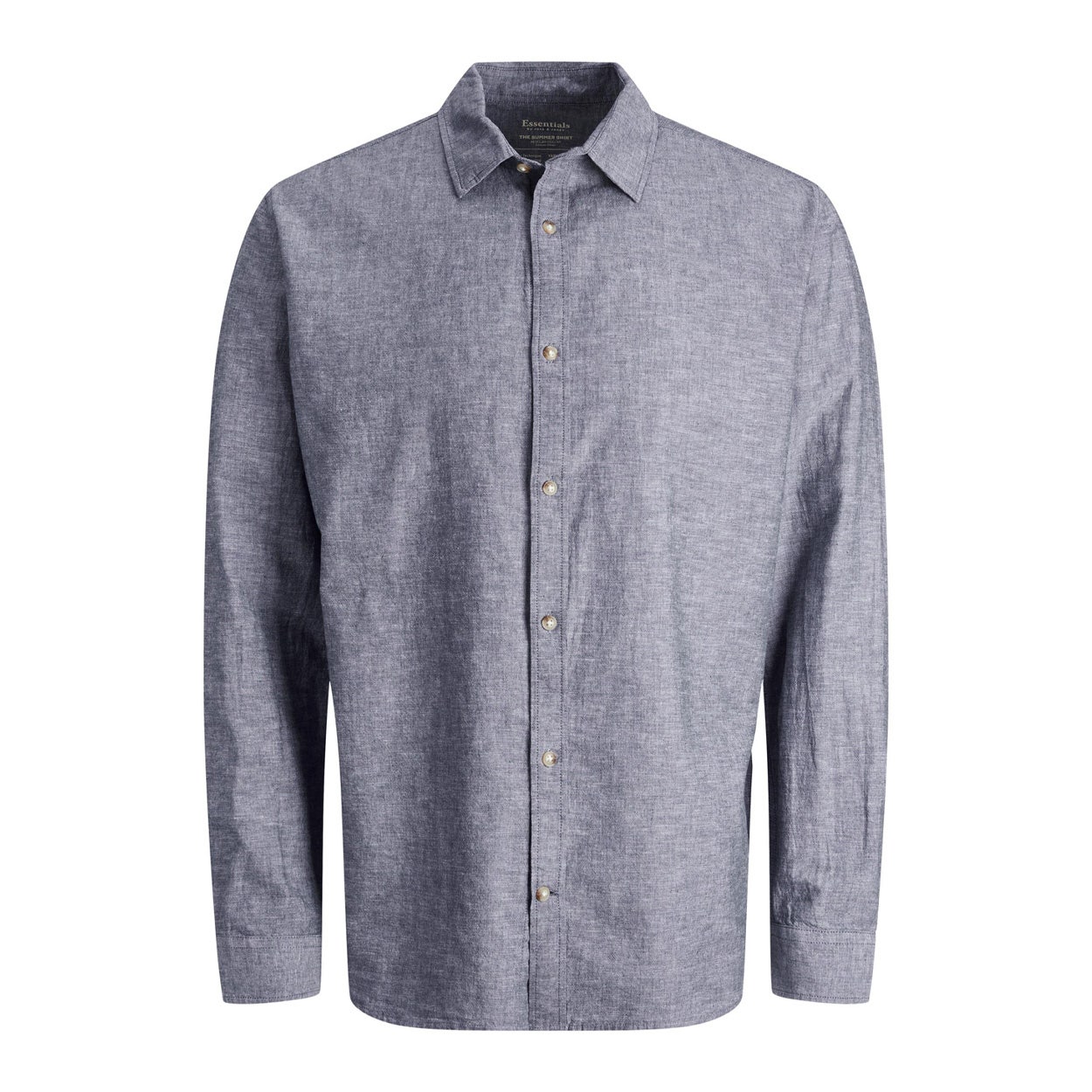 Jack & jones Zomer Linnen Blend Shirt Blue Heren