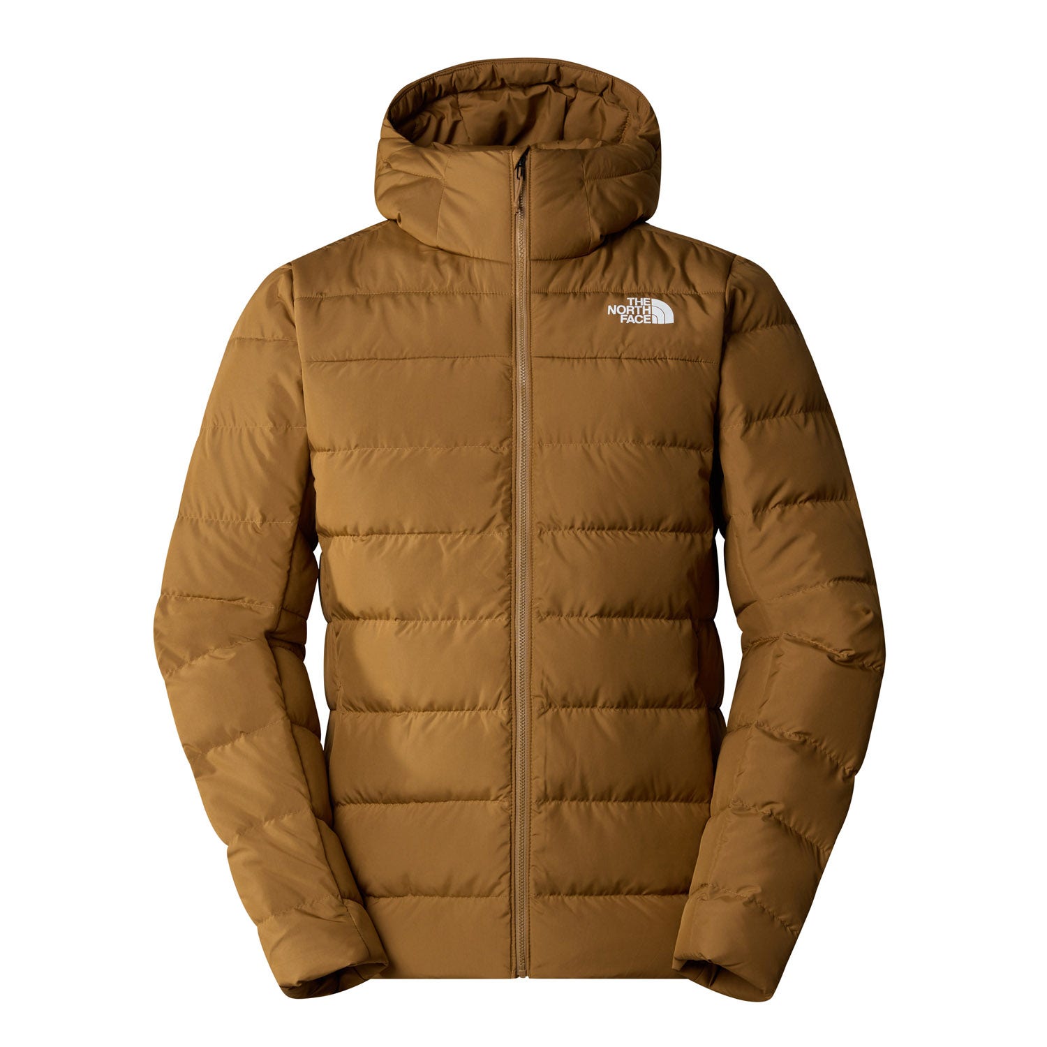 The North Face Gewatteerde Bruine Jas met Capuchon Brown Heren