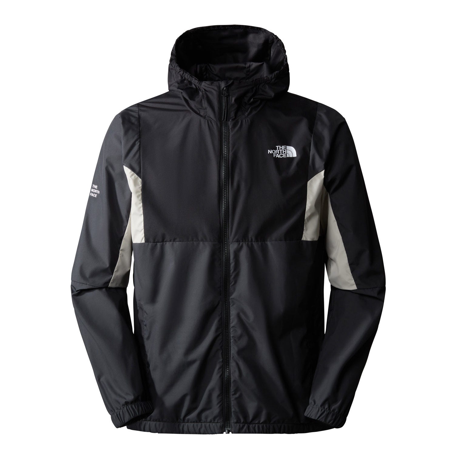 The North Face Heren windjack met capuchon en logo print Grijs Heren