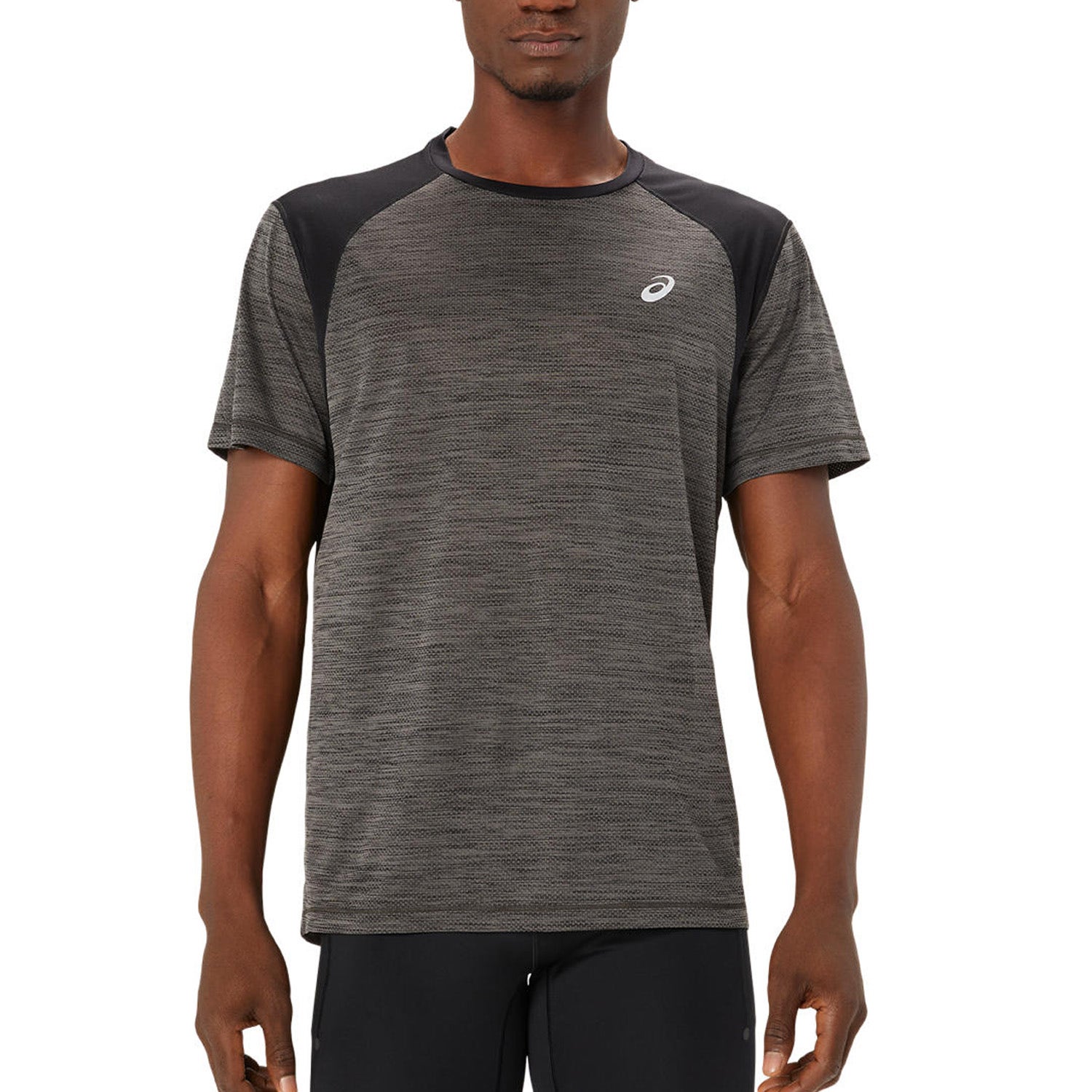 ASICS Road T-Shirt Grey- Heren Grey