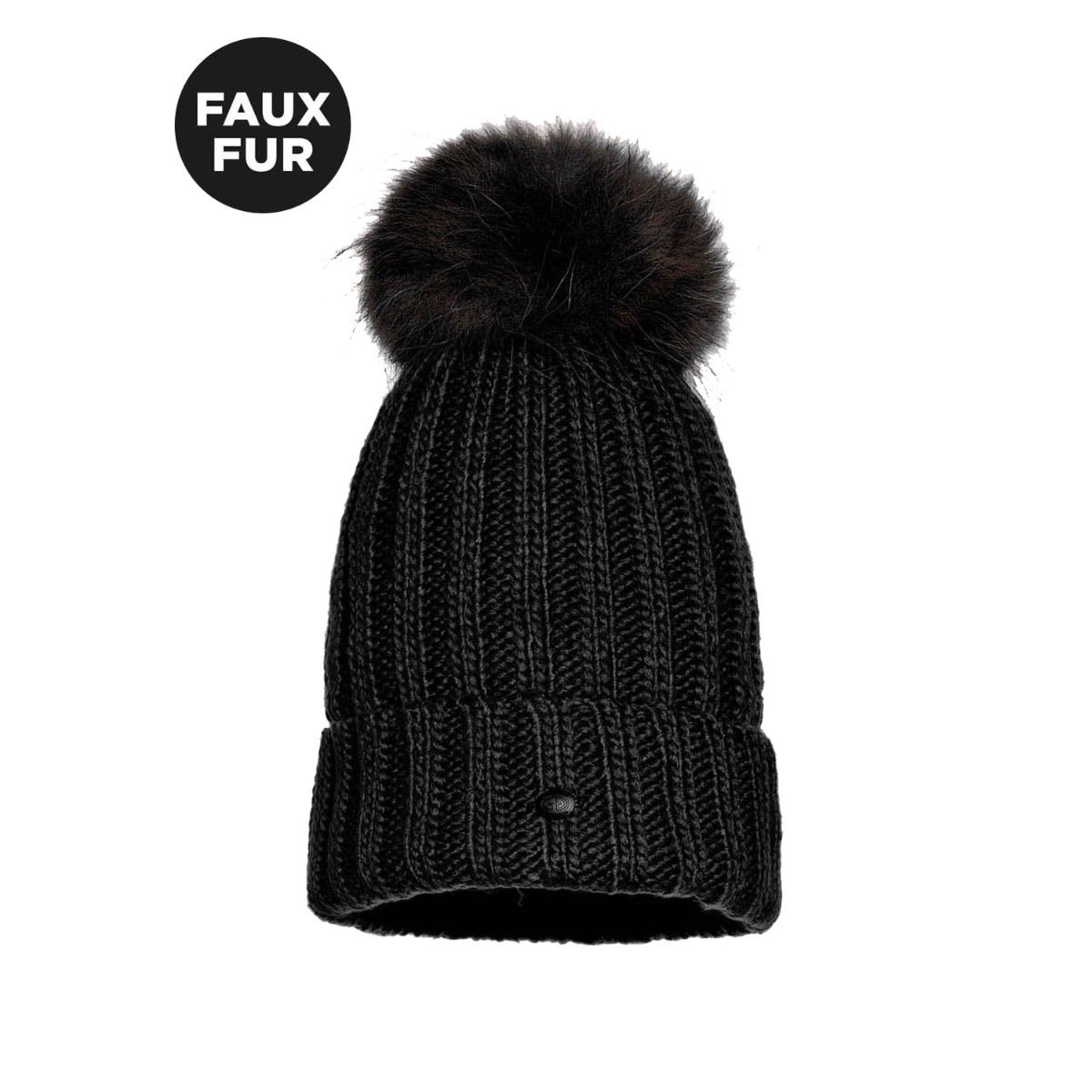 Goldbergh Una Beanie Faux Pom Zwart One