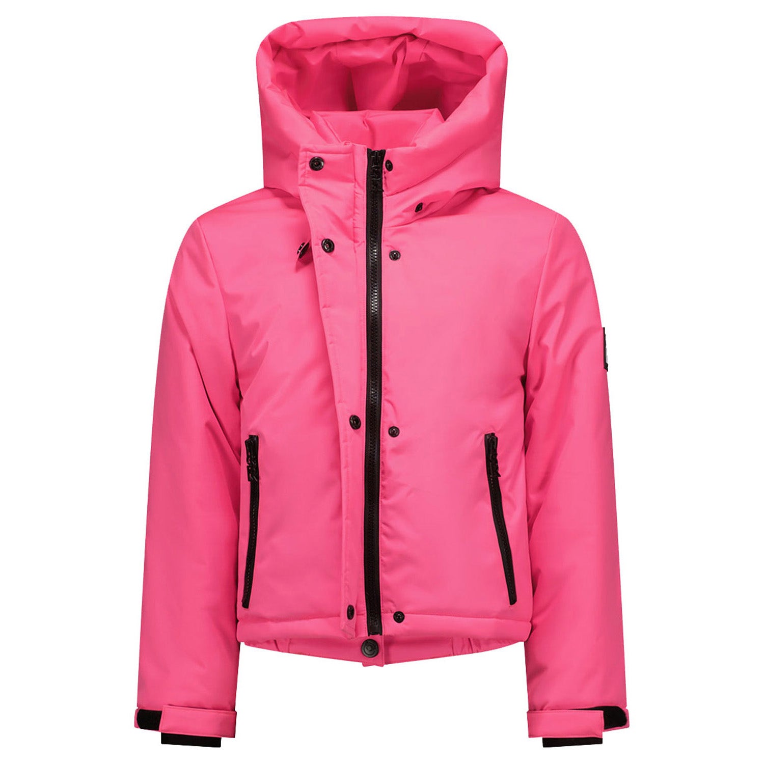 SuperRebel ski-jack roze Skijack Meisjes Gerecycled polyester (duurzaam) Capuchon 140