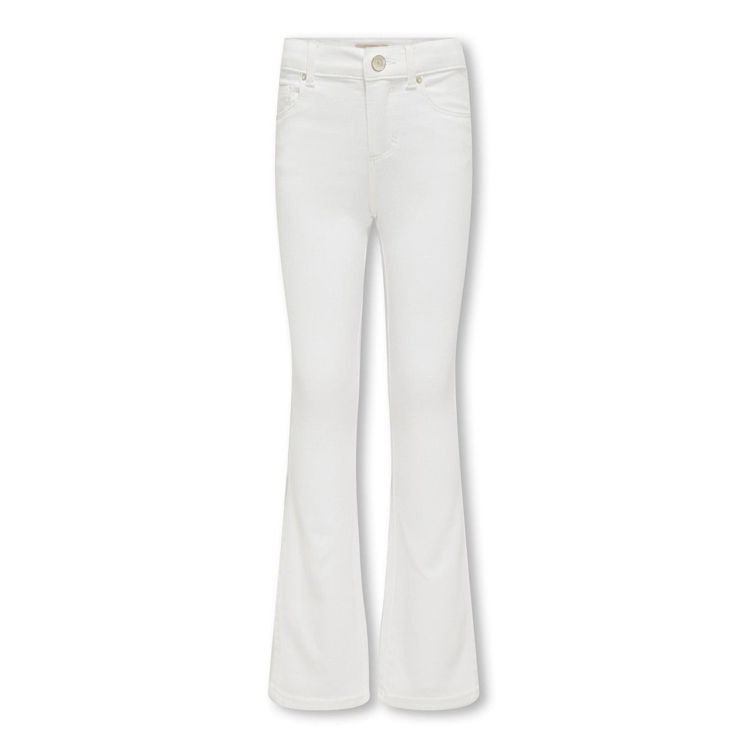 Only KIDS GIRL flared jeans KOGROYAL wit Meisjes Katoen Effen 164