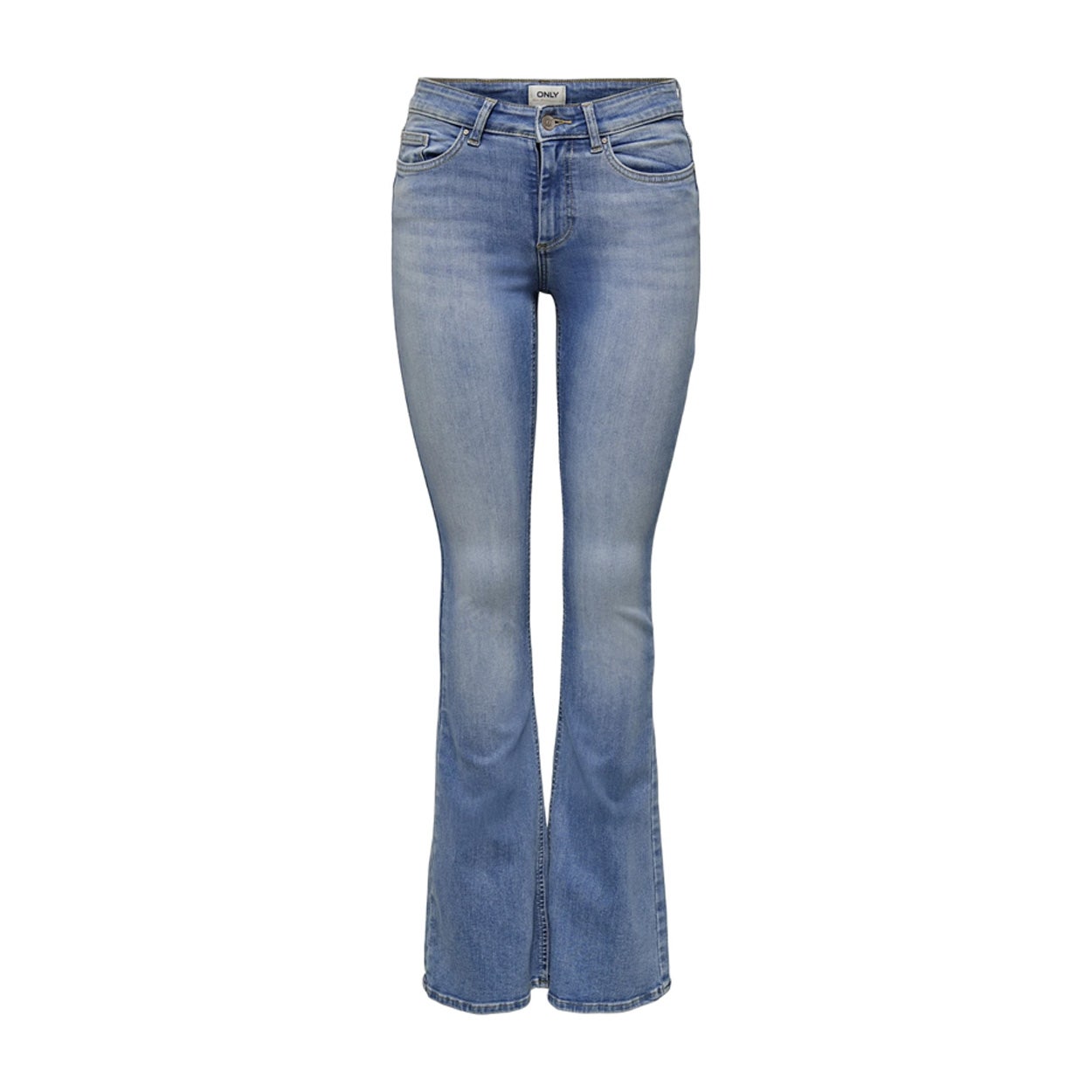 Only Blush Mid Flared Denim
