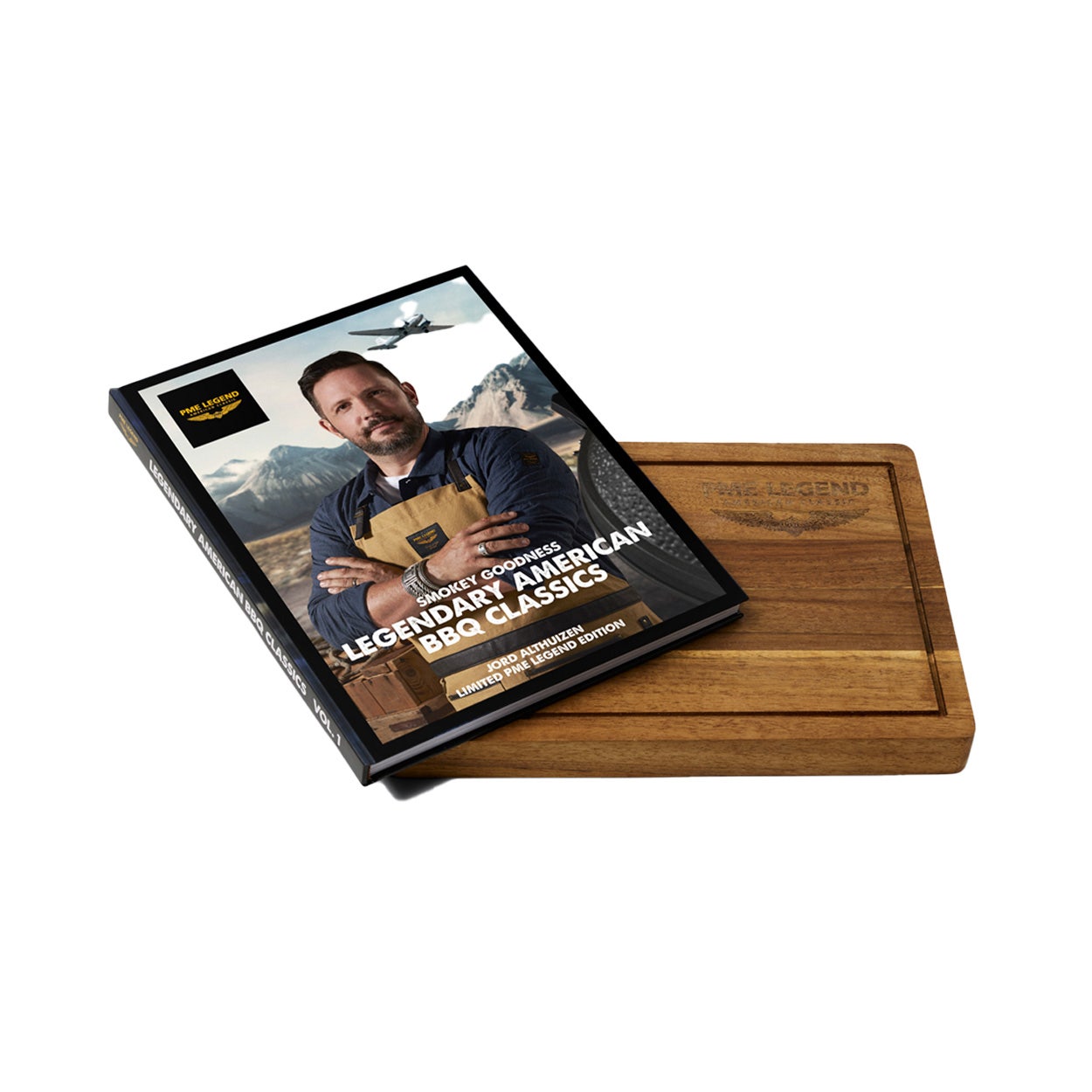 PME Legend BBQ kookboek met snijplank