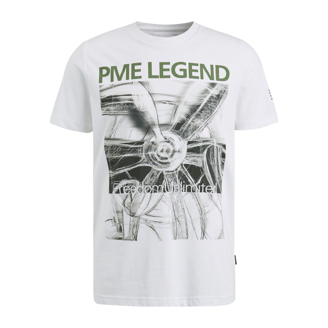 PME Legend Korte Mouw R-Hals T-Shirt White Heren