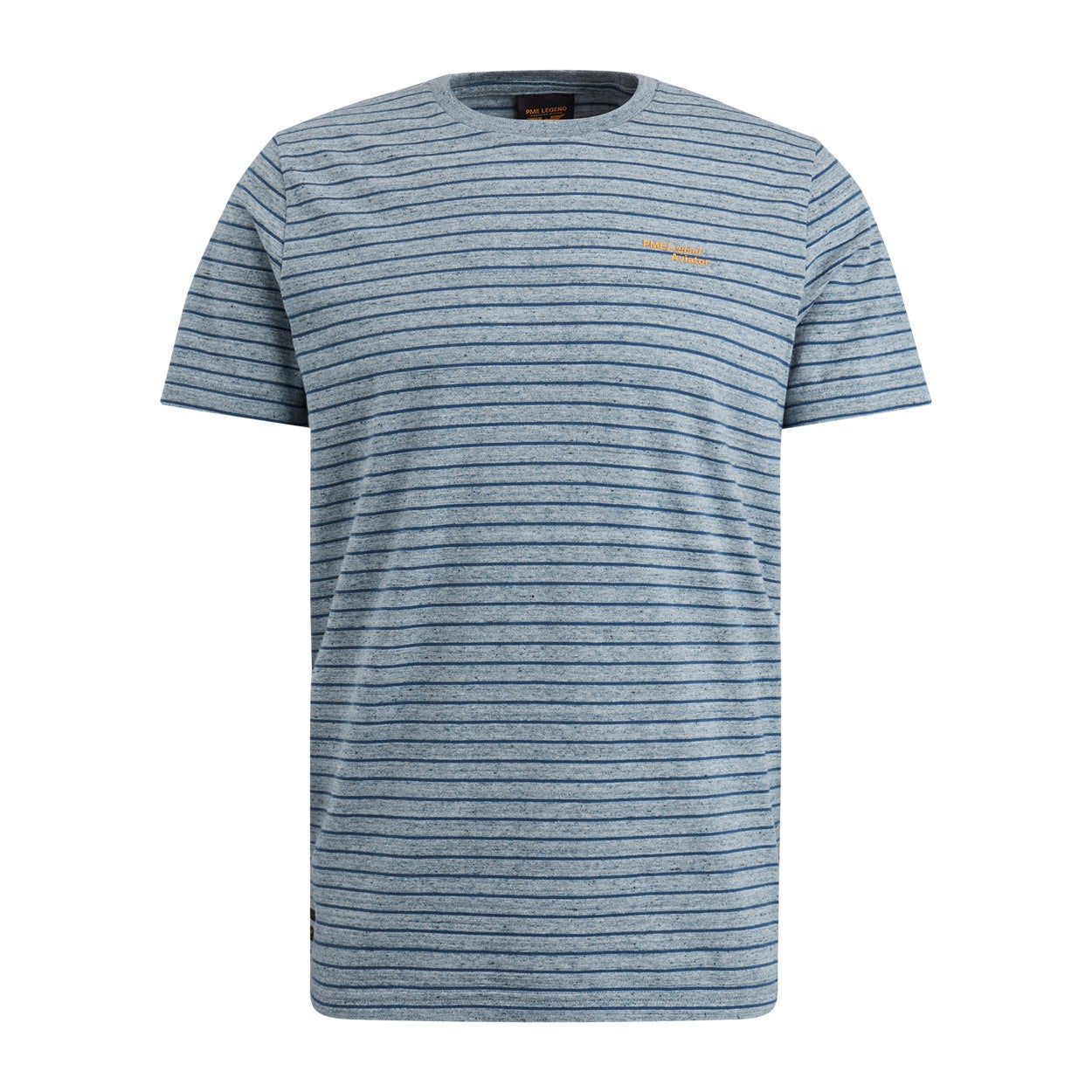 PME Legend gestreept regular fit T-shirt blauw