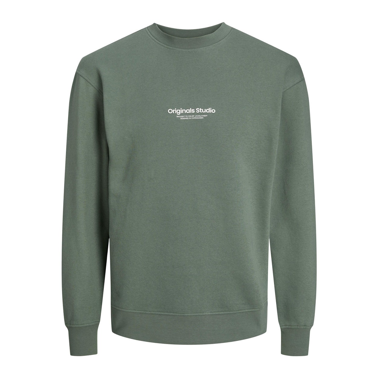 JACK & JONES ORIGINALS sweater JORVESTERBRO met printopdruk groen