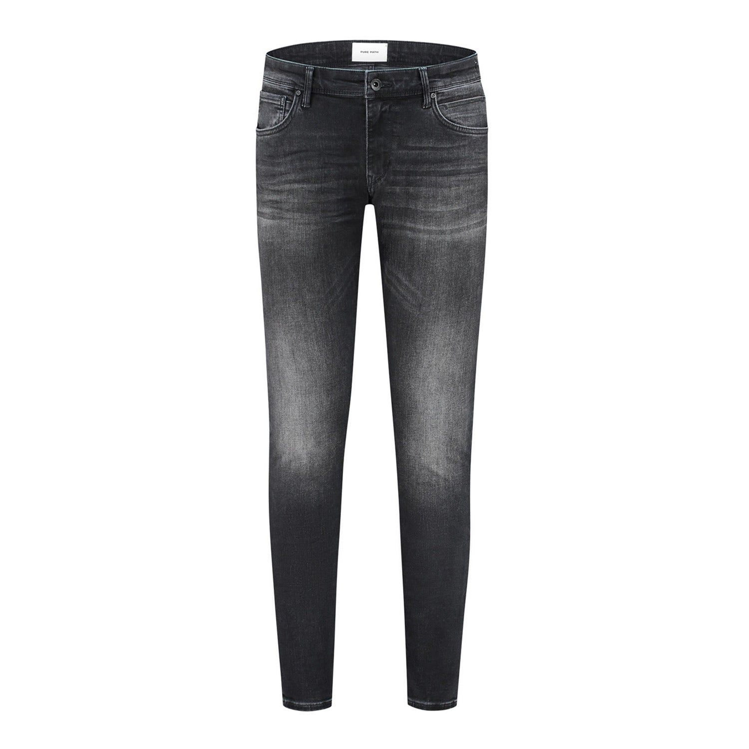 PURE PATH Heren Jeans W3003 The Jone Donkergrijs