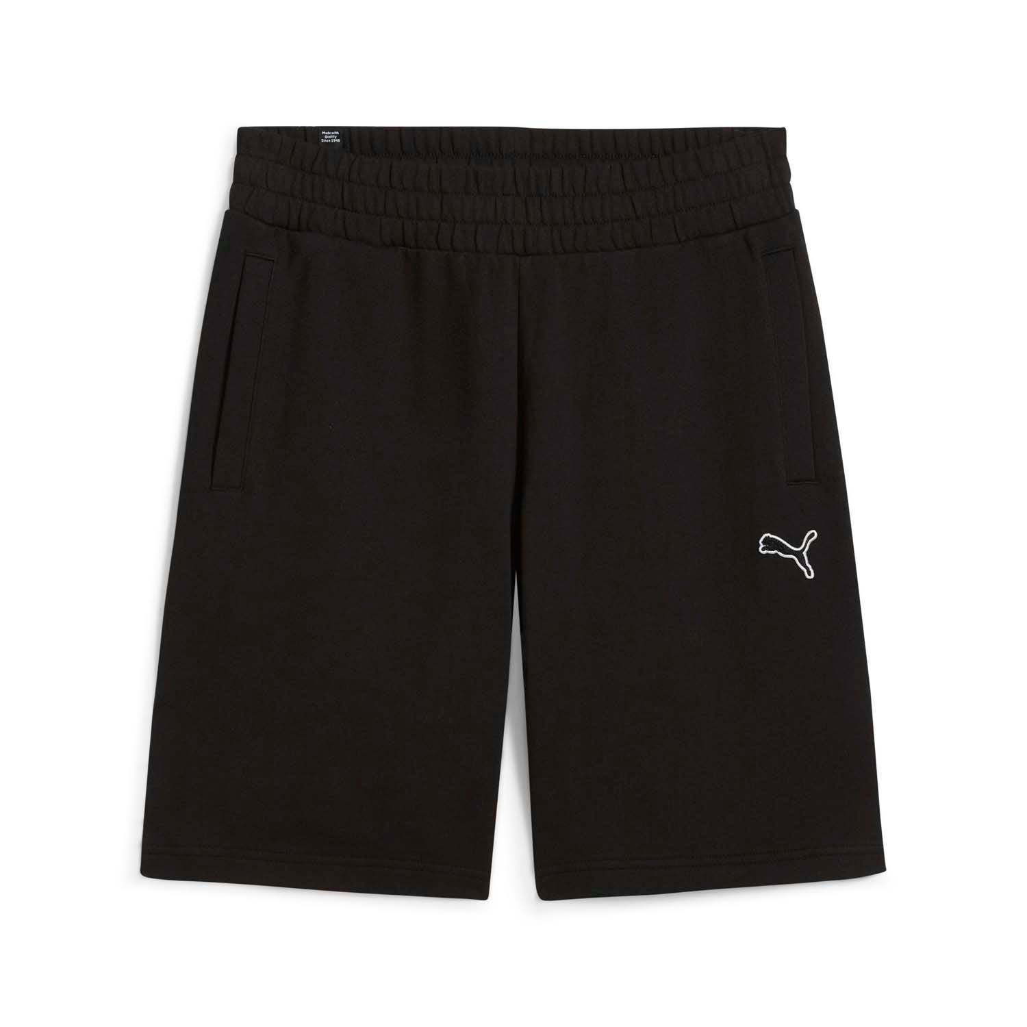 Puma Zwarte Essentials Elastische Taille Shorts Black Heren